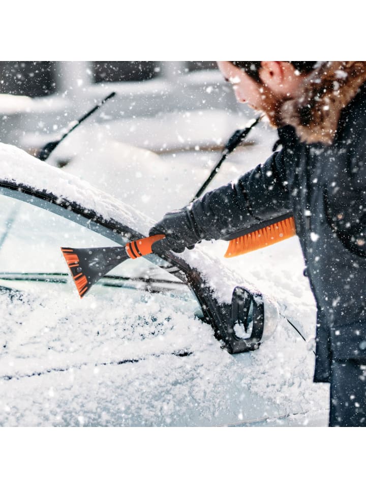 Intirilife 2-in-1 Eiskratzer Schneebürste in Orange - Schwarz günstig kaufen onesize