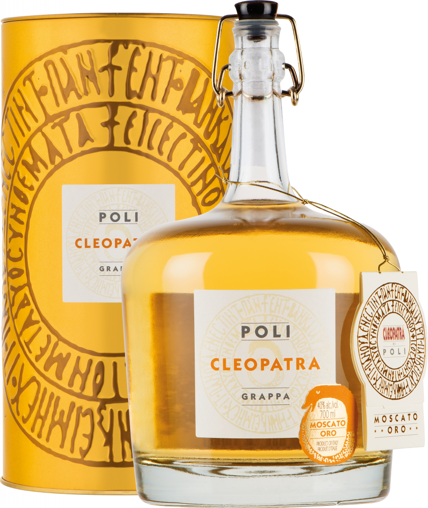 Poli Grappa Cleopatra Moscato d’Oro 0,7 Liter in Tube