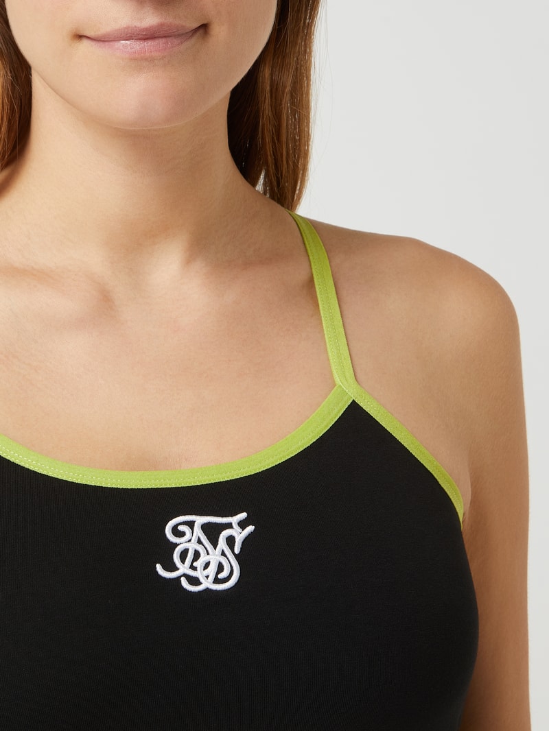 Bustier mit Racerback in schwarz