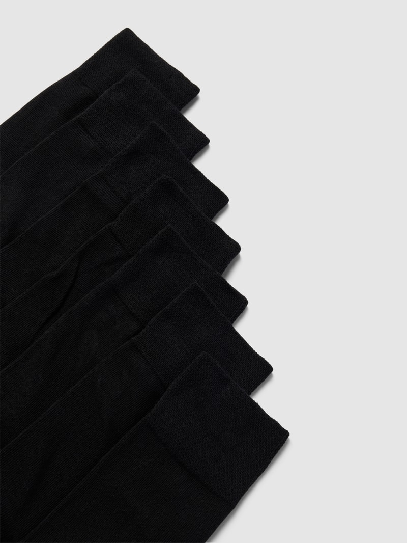 Socken mit Label-Stitching im 7er-Pack Modell 'Sensitiv' in schwarz
