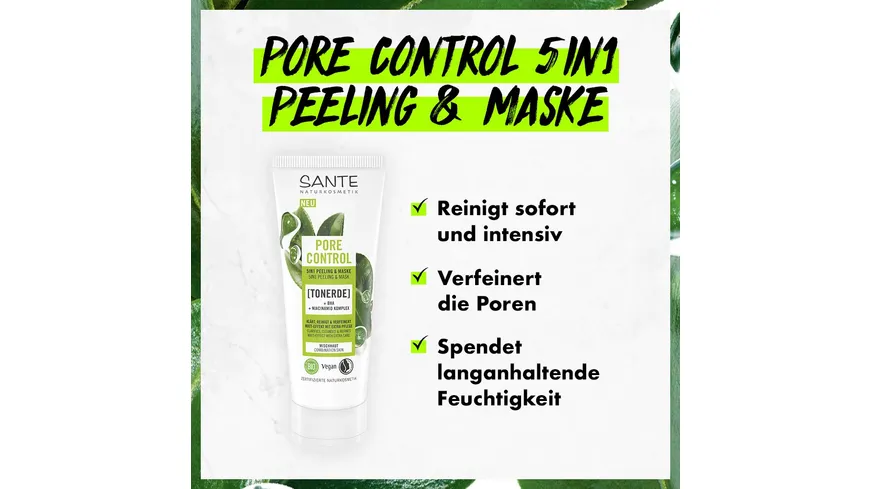 SANTE Pore Control 5in1 Peeling & Maske 100 ml