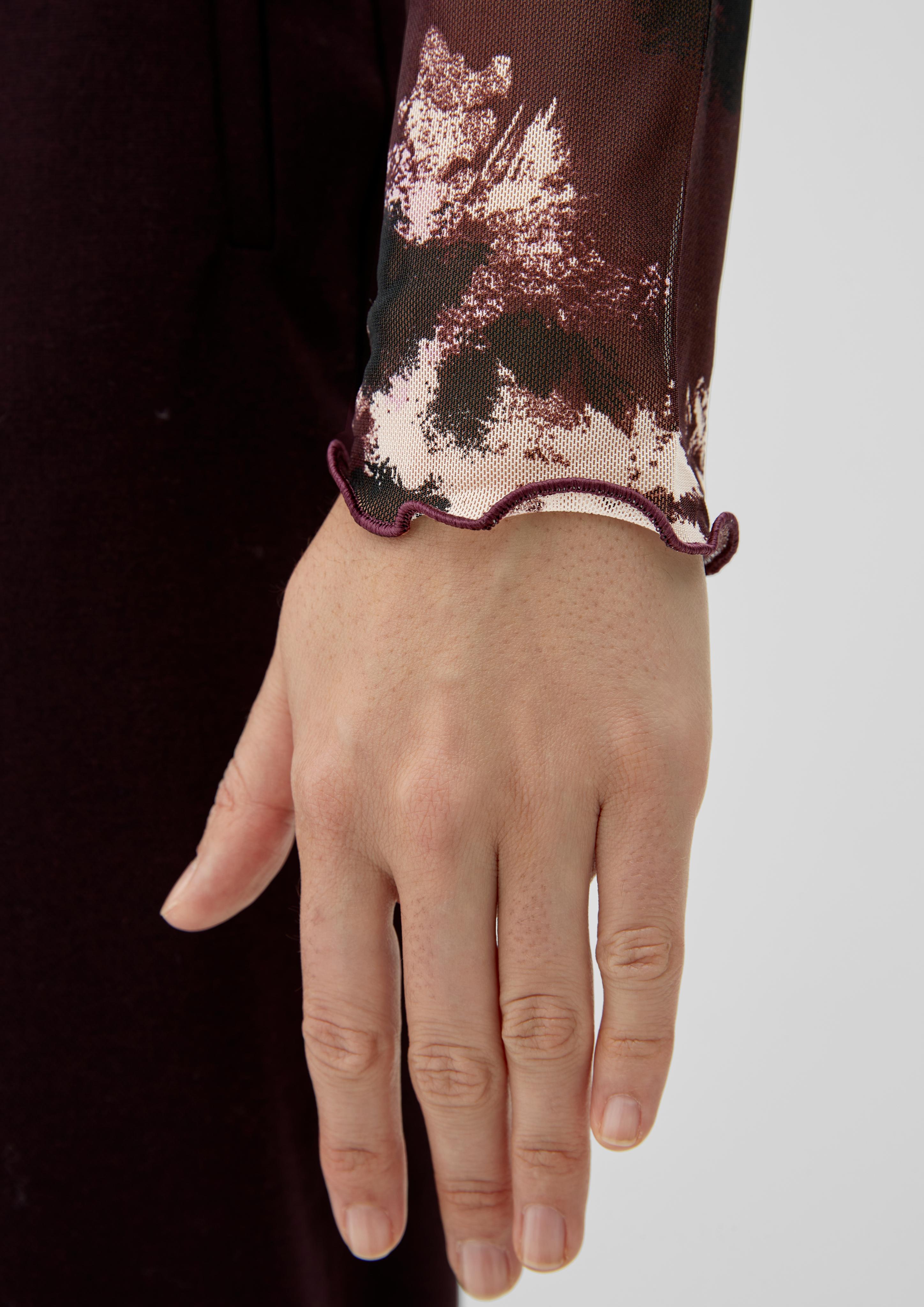 Mesh-Shirt mit Alloverprint  2121078-49A0