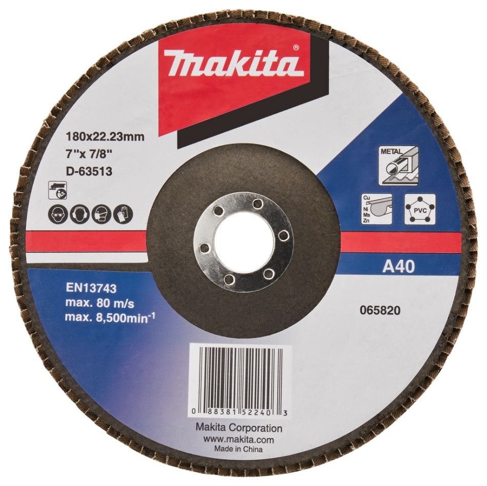 Makita Zubehör D-63513-10 Fächerscheibe 180mm A40