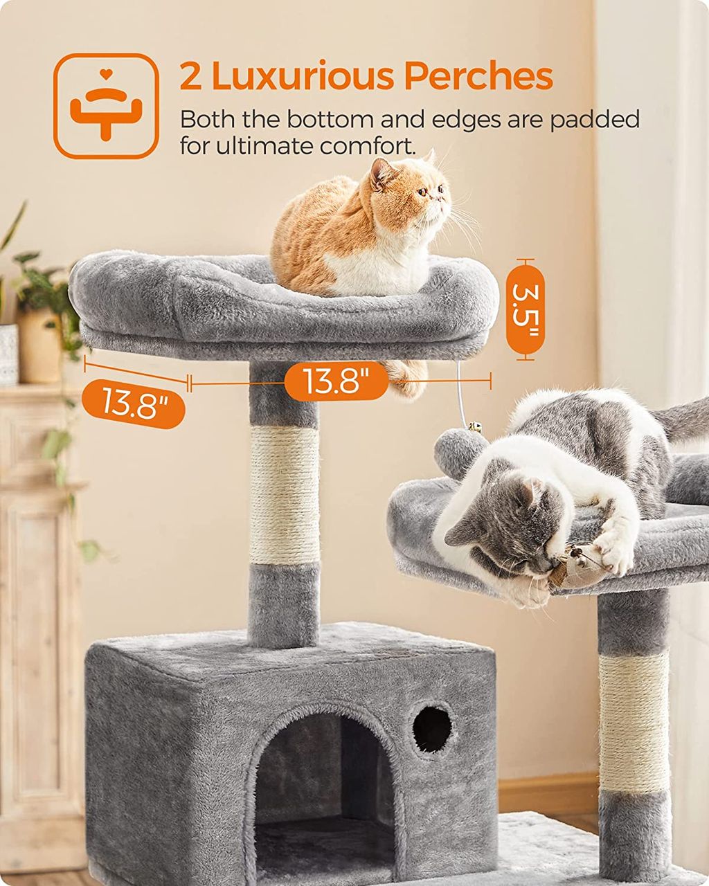 Songmics Katzenbaum, 143x55x45cm