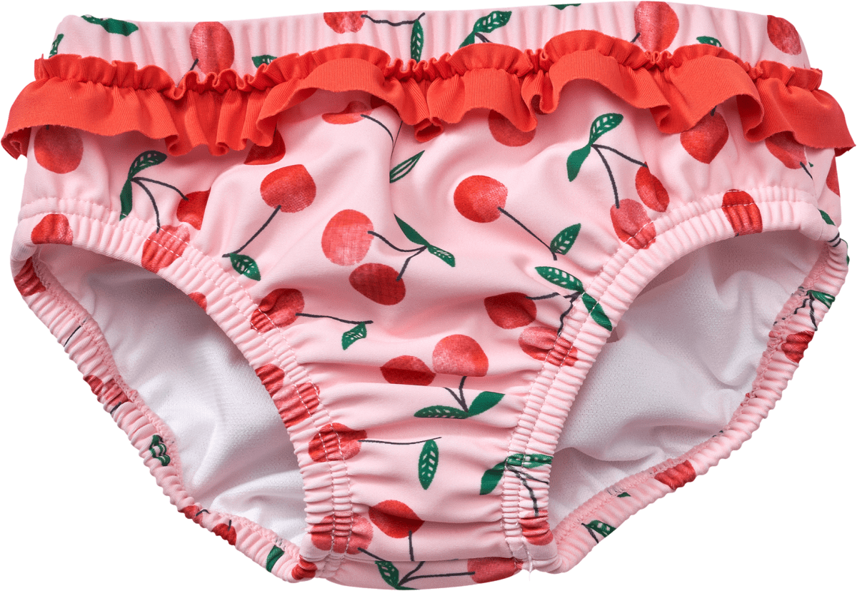 Schwimmwindel mit Kirsch-Muster, rosa, Gr. 86/92, 1 St