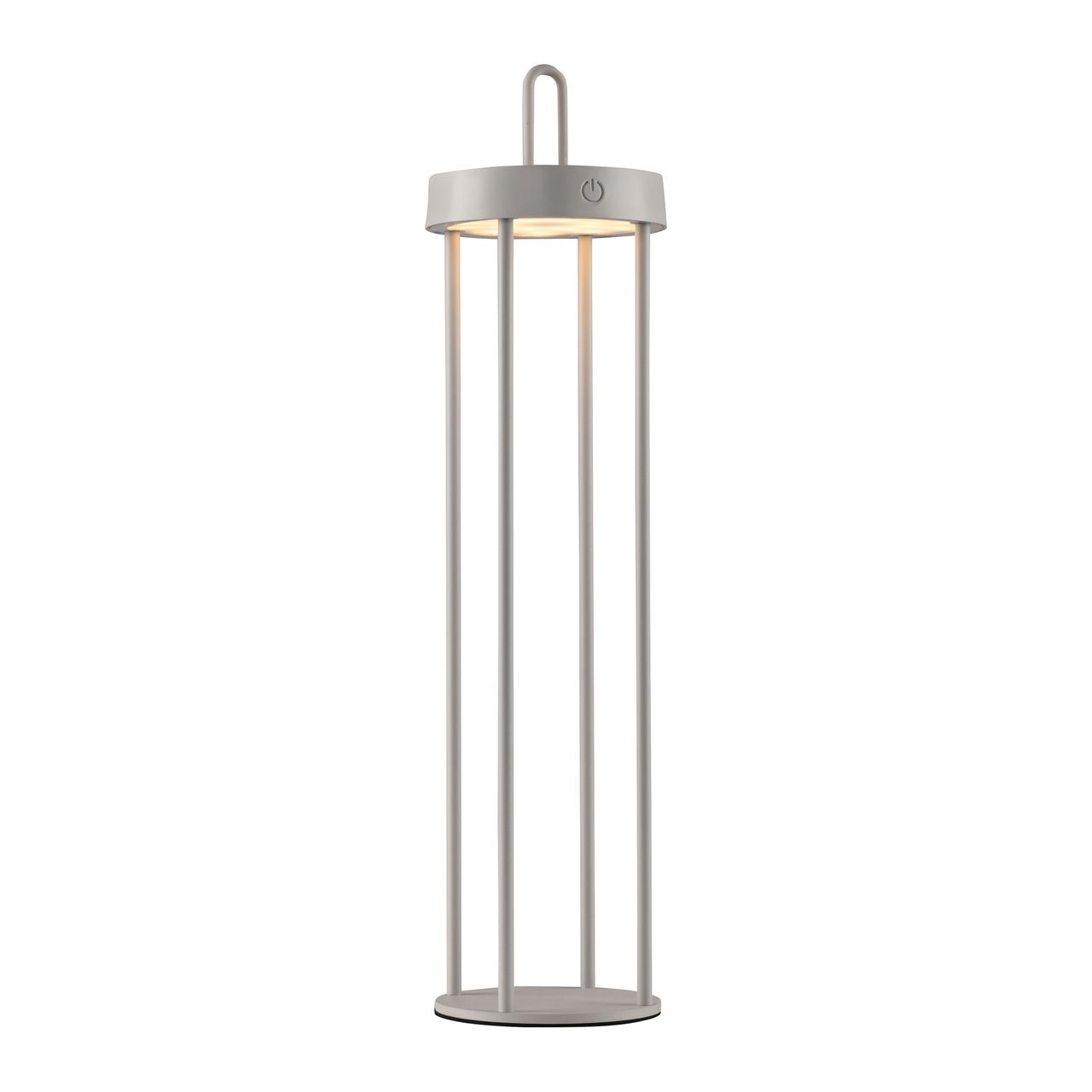 JUST LIGHT Akku Tischleuchte ANSELM, 1x LED-Board/1,50Watt/2700Kelvin, IP44, Greige