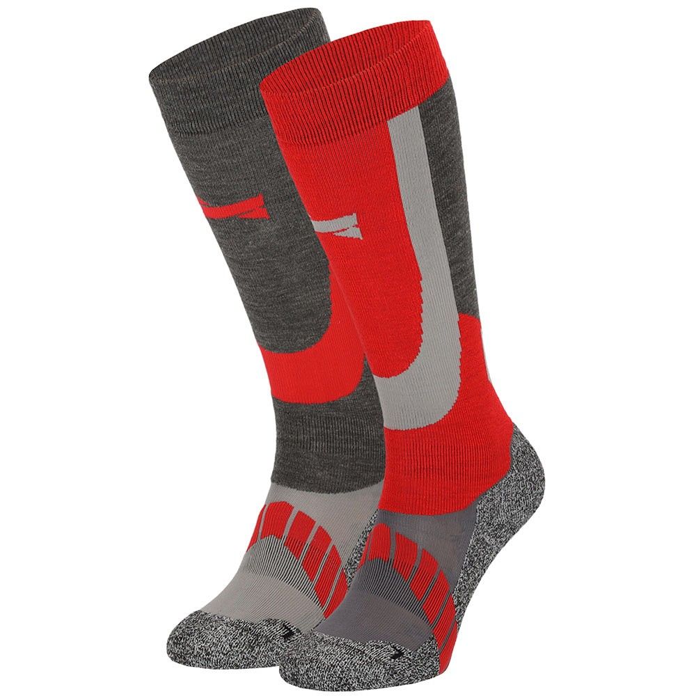 Xtreme 2 Paar Multi Red Unisex Skisocken
