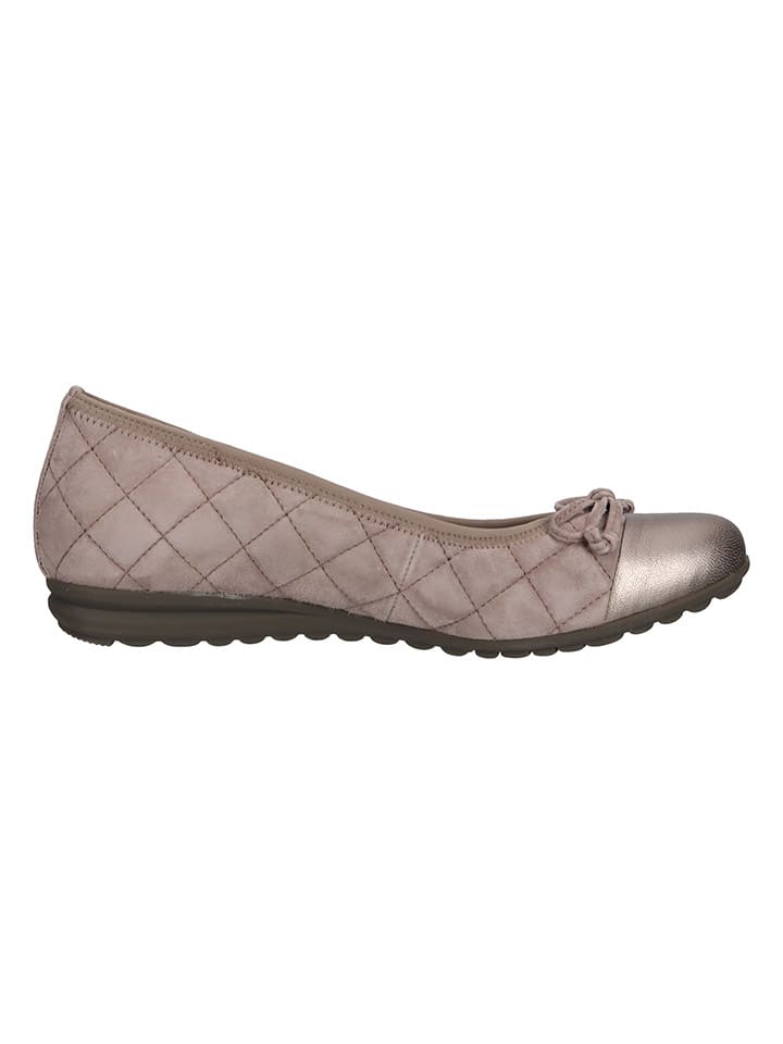 Gabor Leder-Ballerinas  in Rosa günstig kaufen