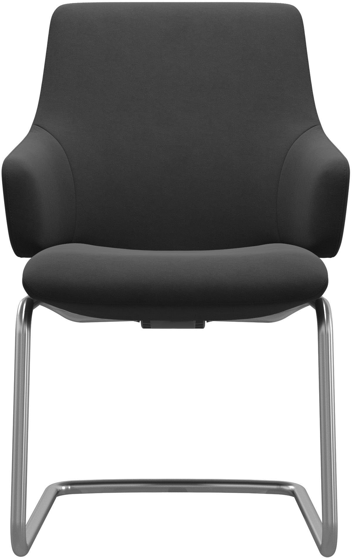Stressless® Polsterstuhl Laurel, Low Back mit Armlehne, Größe L, mit Beinen aus Stahl in Chrom glänzend