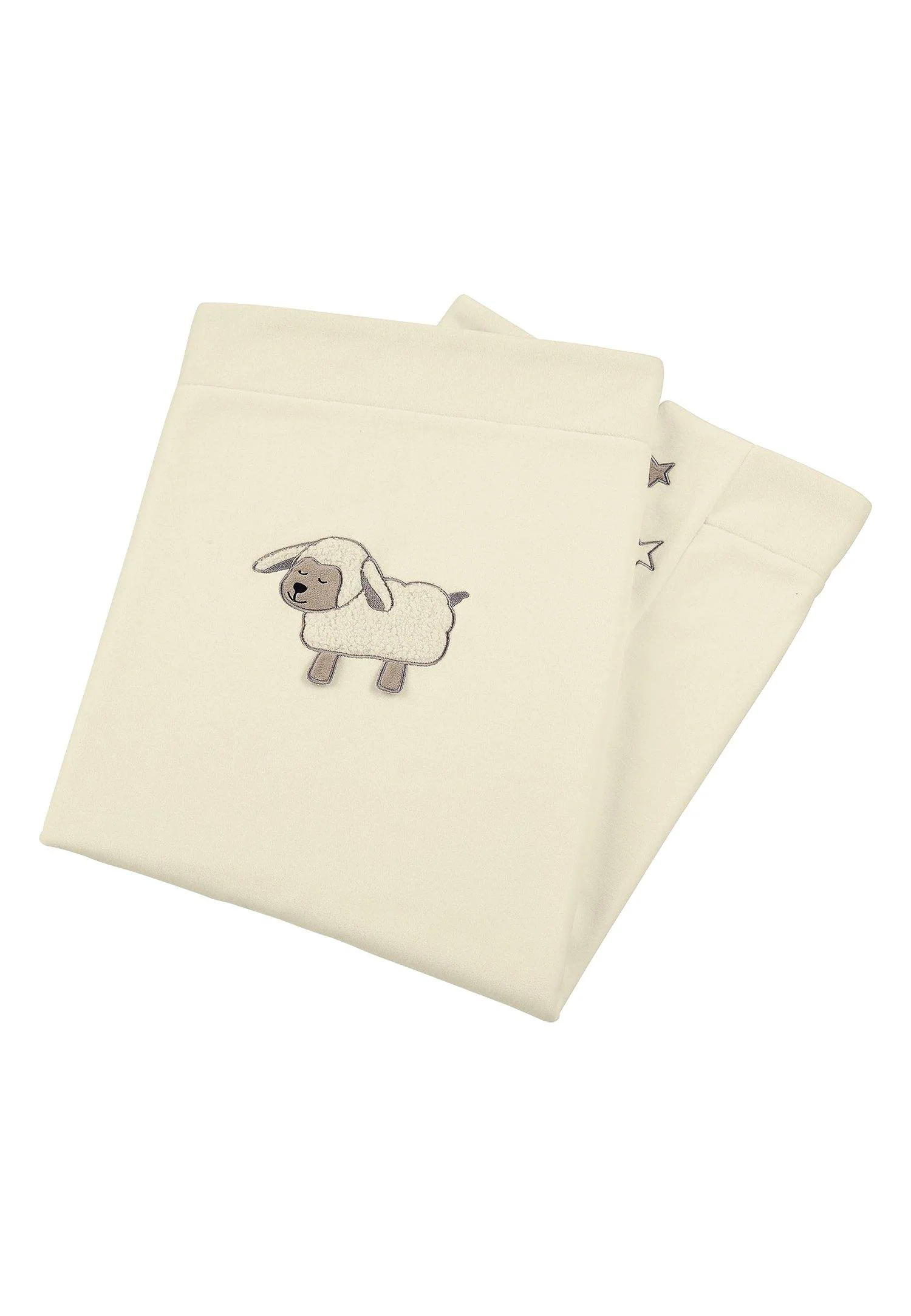 Schmusedecke Schaf Stanley aus Microfleece in Ecru