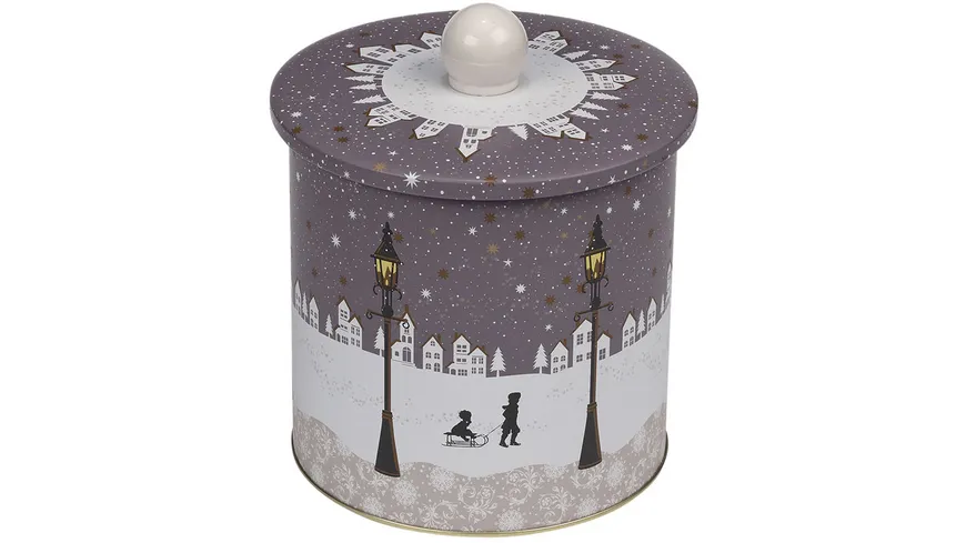 Gawol Gebäck- und Geschenkdose Silent Night Ø 13,5 cm