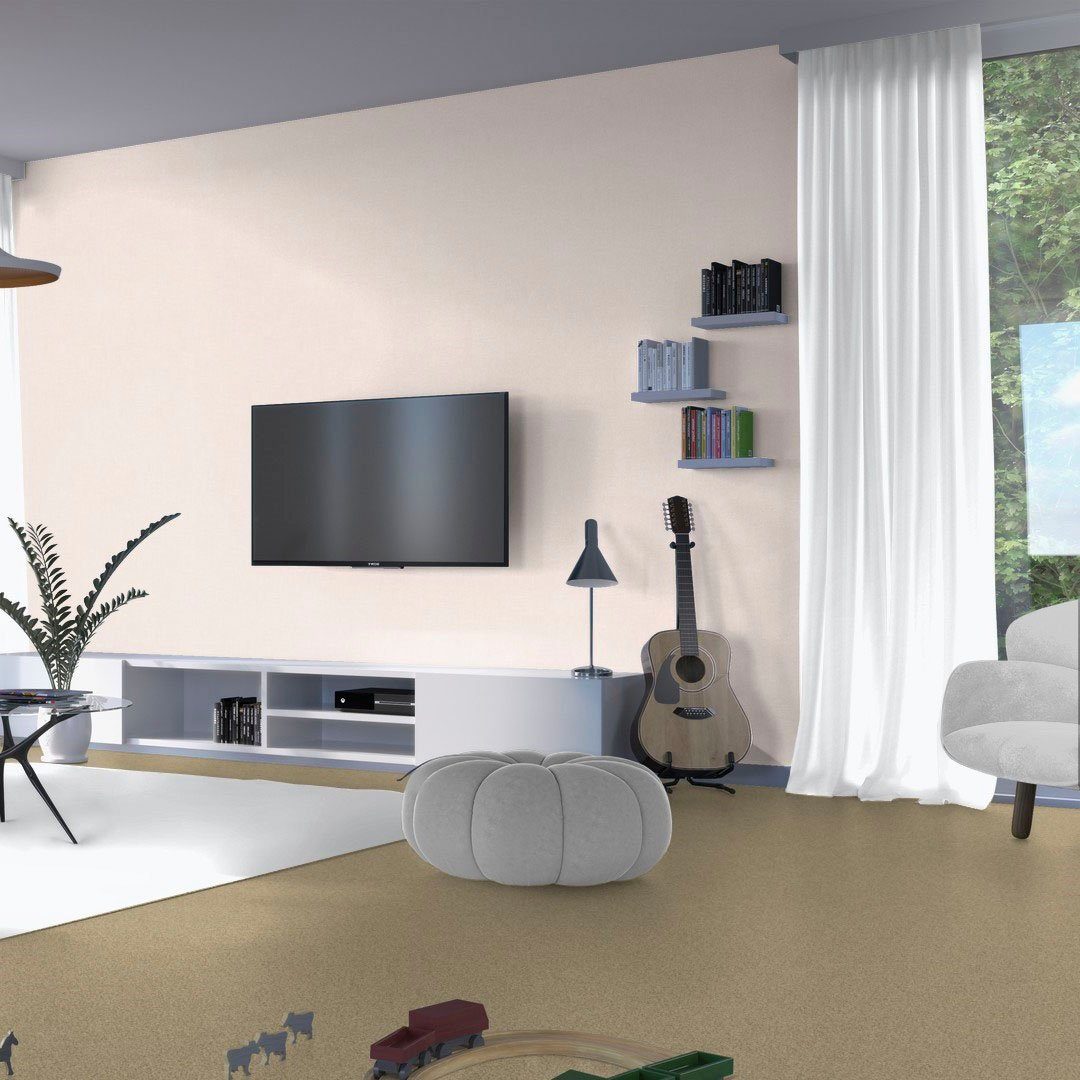 Teppichboden Veloursteppich Pegasus, Bodenmeister, rechteckig, Höhe: 10 mm, Meterware, Wohnzimmer, Schlafzimmer, Kinderzimmer, Breite 400/500 cm