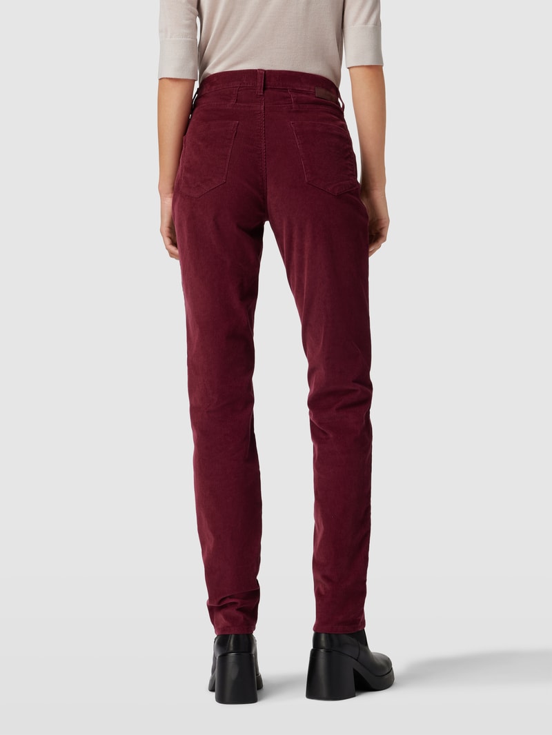 Cordhose mit Eingrifftaschen in rot