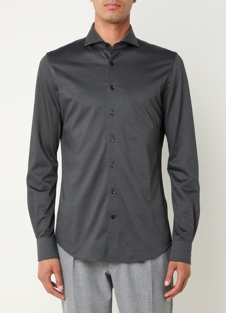 Profuomo Slim fit košulja s izrezanim ovratnikom