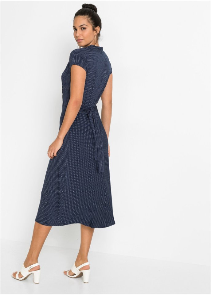 Jerseykleid mit Wickeloptik