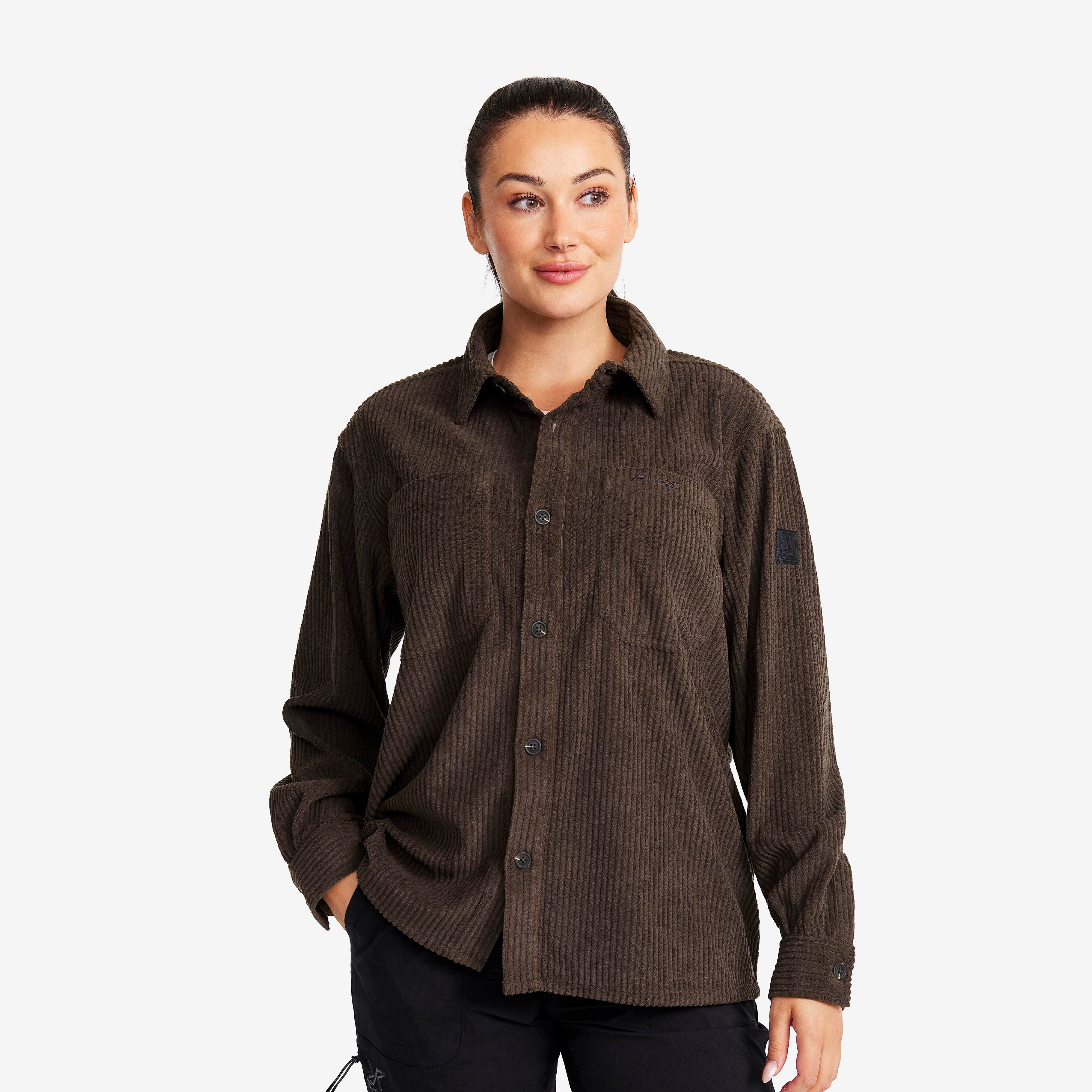 Cord Shirt Femme Mud