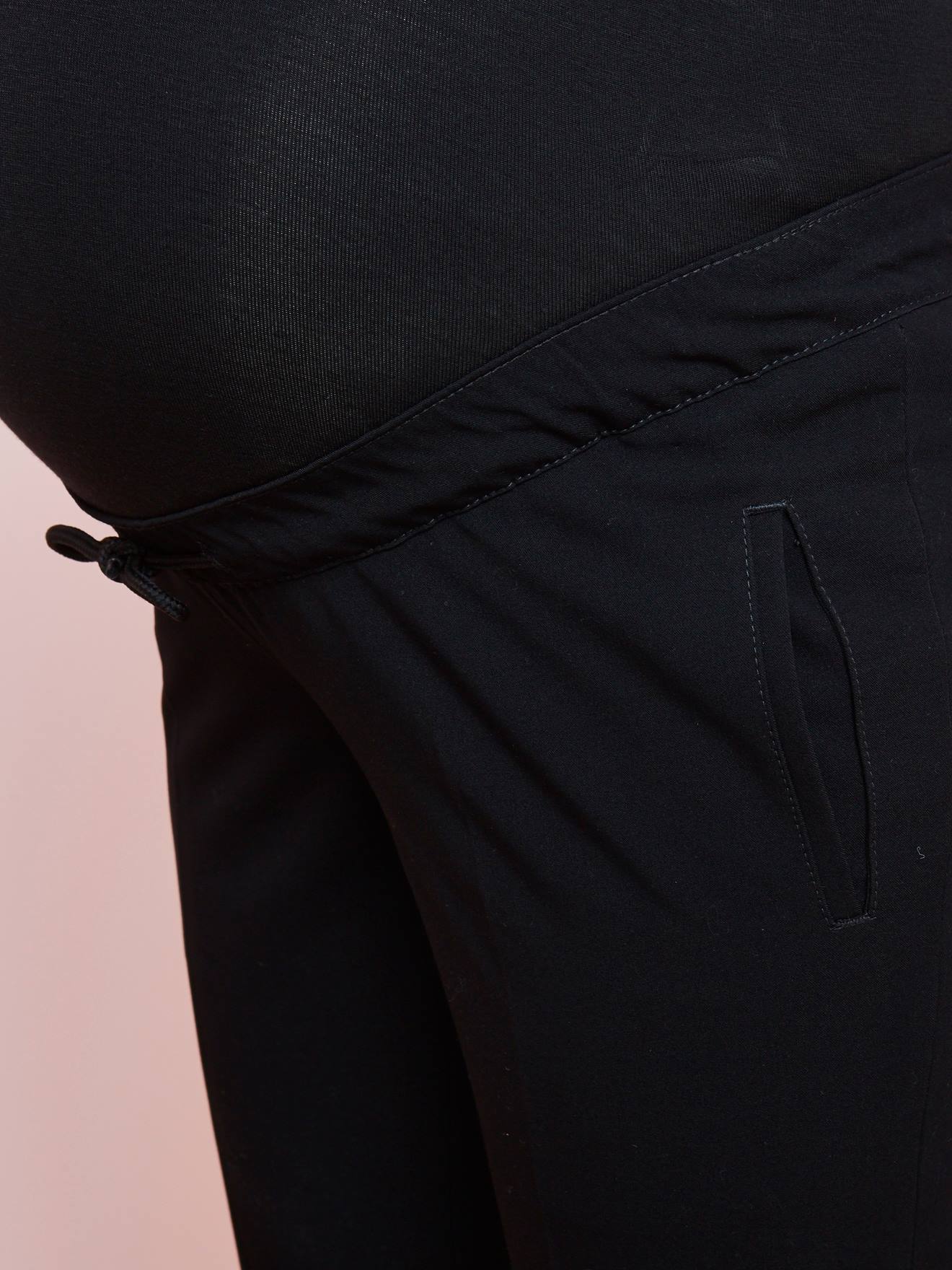 Pantalon cigarette de grossesse noir