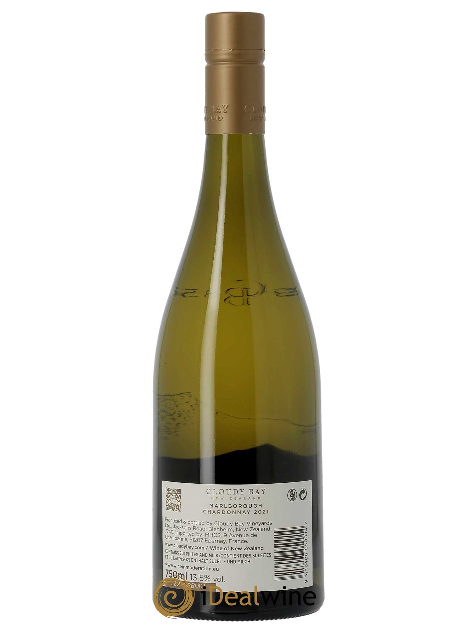 Nouvelle Zélande Cloudy Bay Chardonnay  2020 - Lot de 1 Bouteille