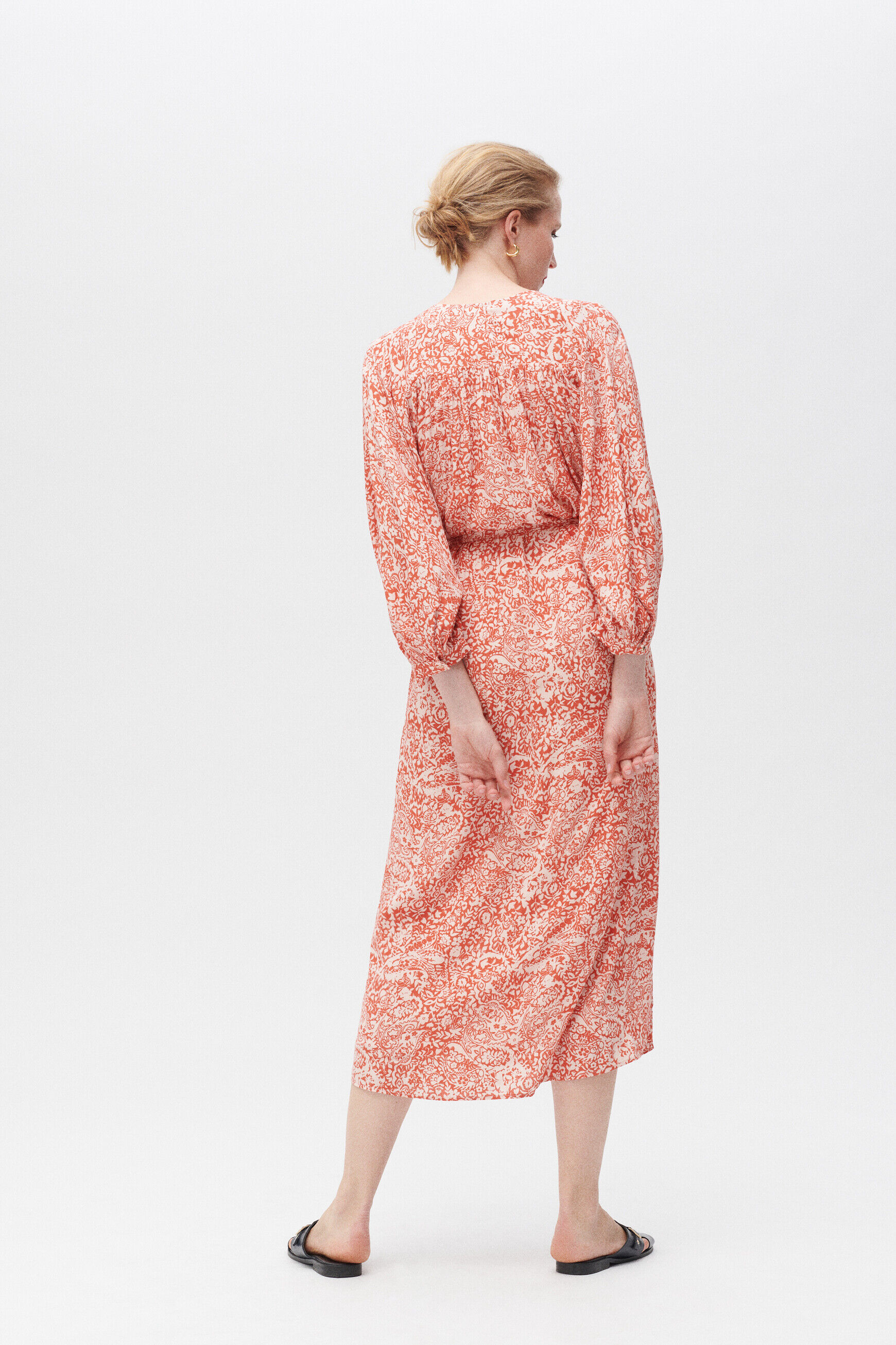 Robe rita orange femme