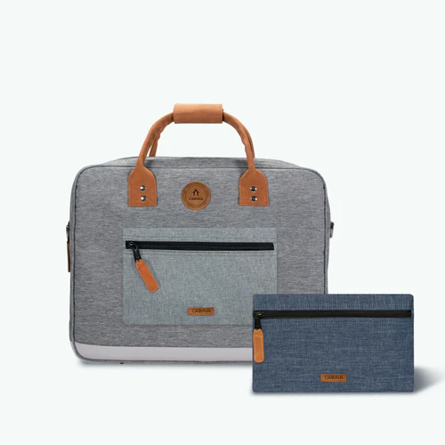 Dark grey New York laptop bag