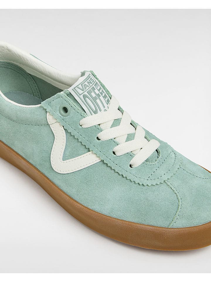 Vans Leder-Sneakers in Mint günstig kaufen