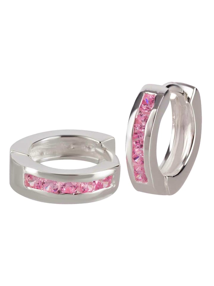 schmuck23 Creolen 925 Silber Zirkonia 0,3 cm x 1,2 cm günstig kaufen onesize