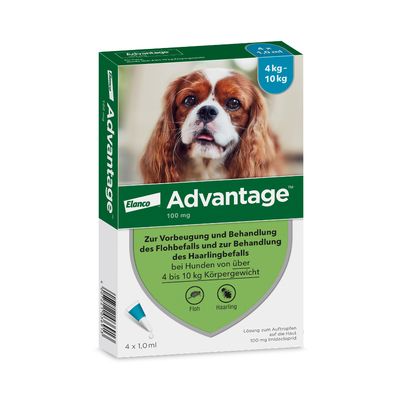 Advantage® 100 für Hunde, von 4 bis 10 kg