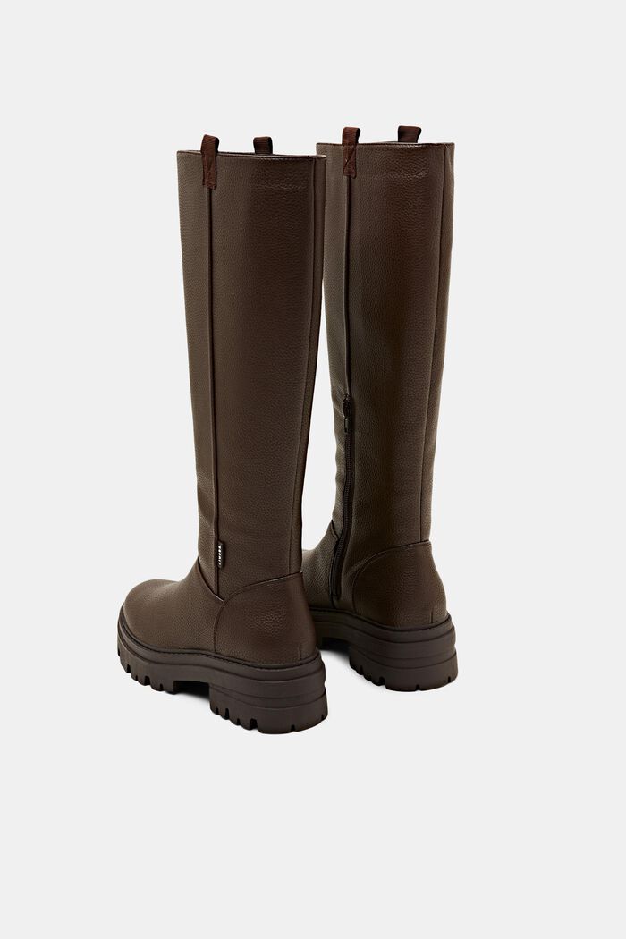 Grobe Boots in Lederoptik