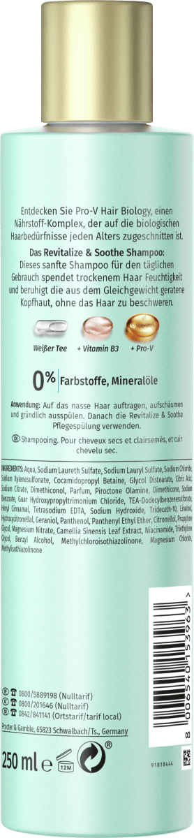 Shampoo Revitalize & Soothe, 250 ml