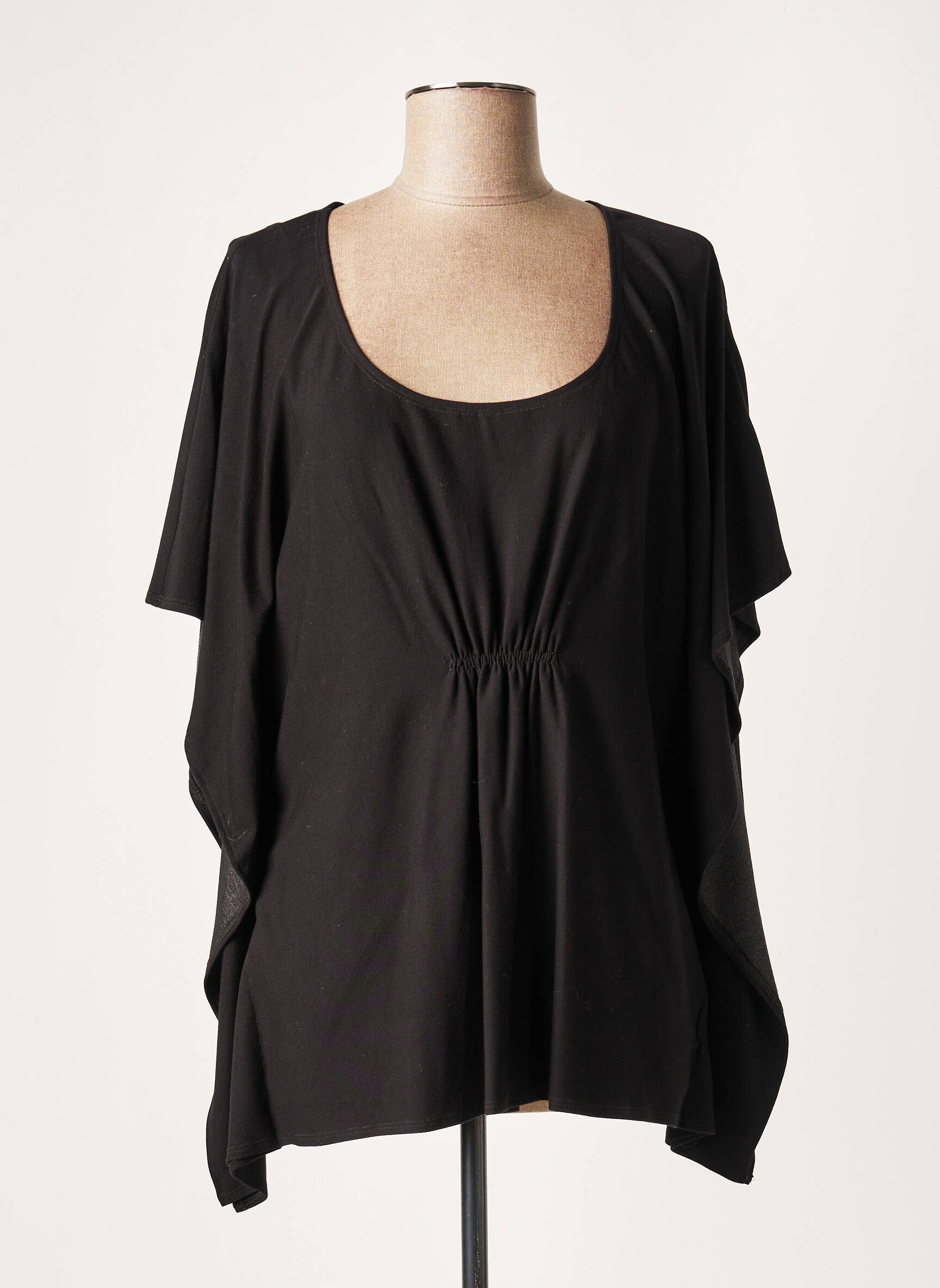 Lauren Vidal Tuniquemanchecourte Femme couleur noir
