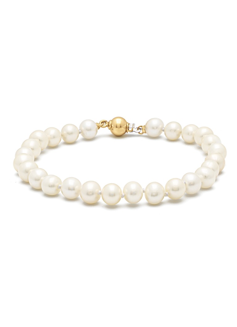 Diamond Point Yellow Gold Bracelet Riviera
