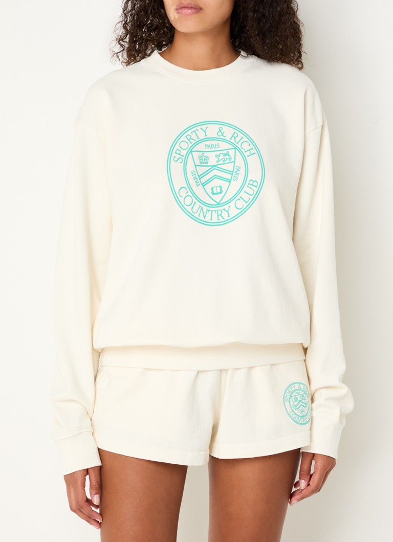 Maglione Sporty & Rich Connecticut con logo stampato