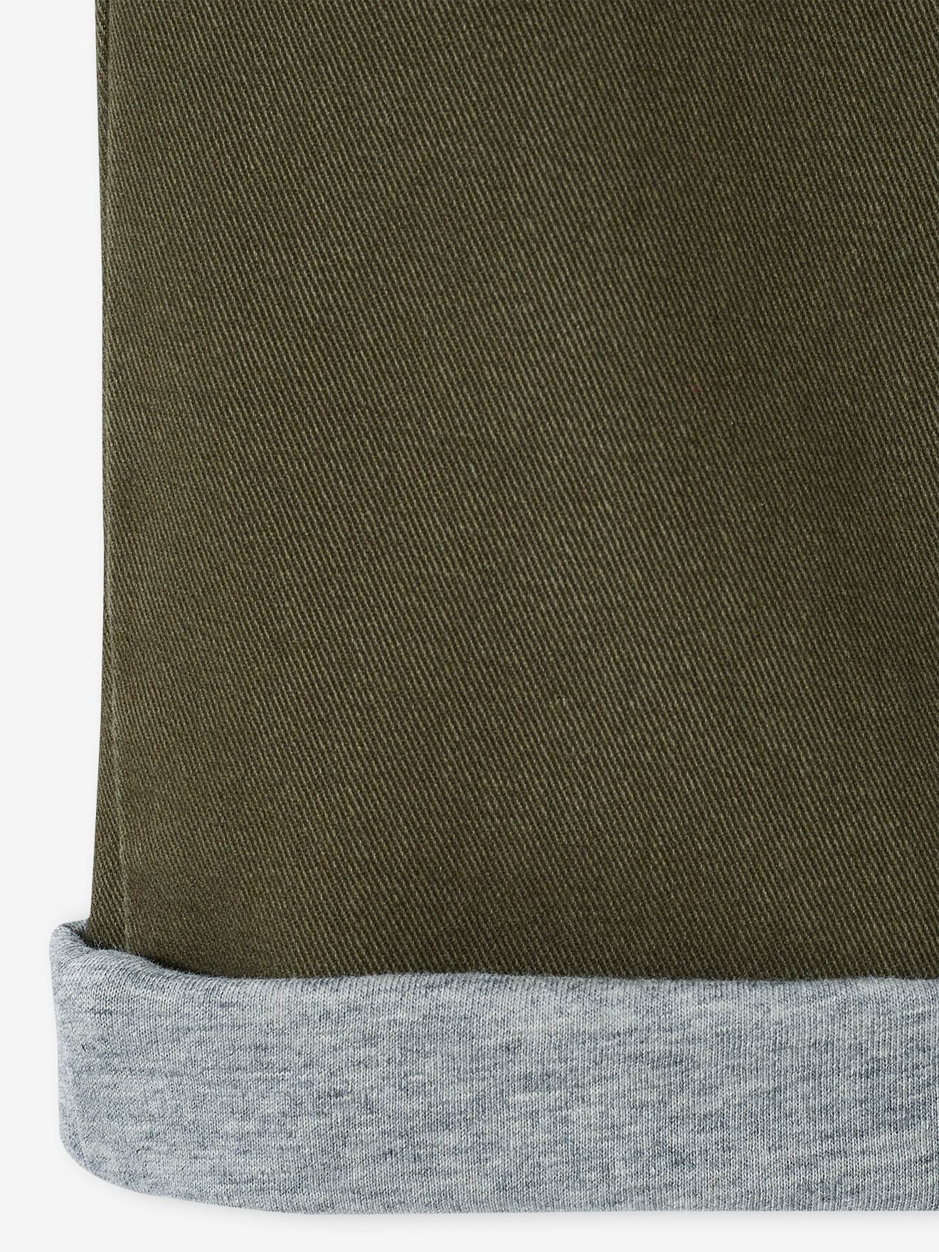 Vertbaudet Jungen Thermo-Cargohose mit Dehnbund Oeko-Tex - khaki