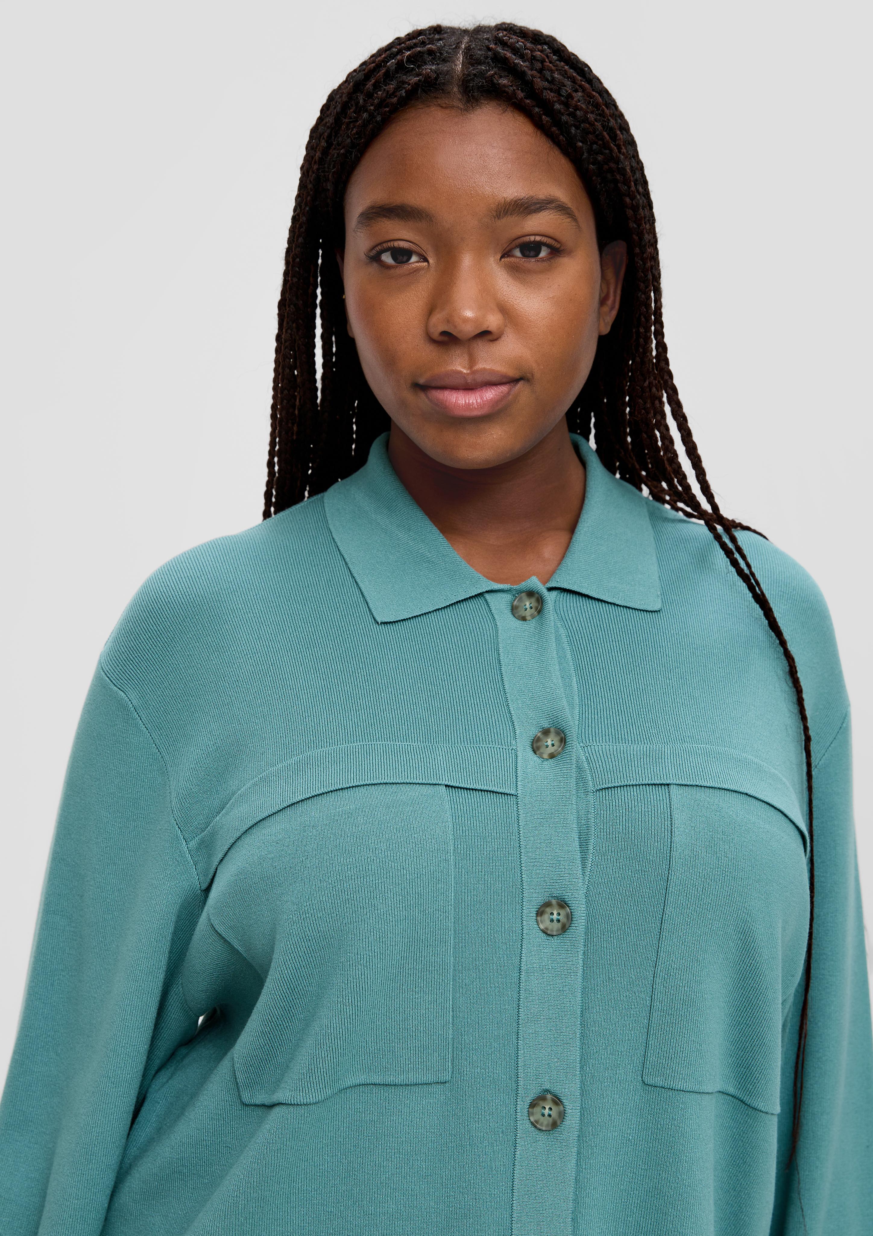 Overshirt mit aufgesetzten Taschen  2138183-6557