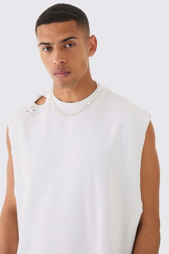 Zerrissenes Oversize Tanktop