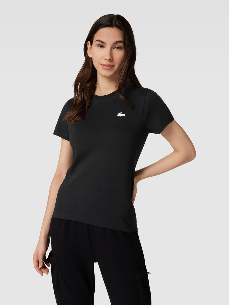 T-Shirt mit Rundhalsausschnitt in schwarz