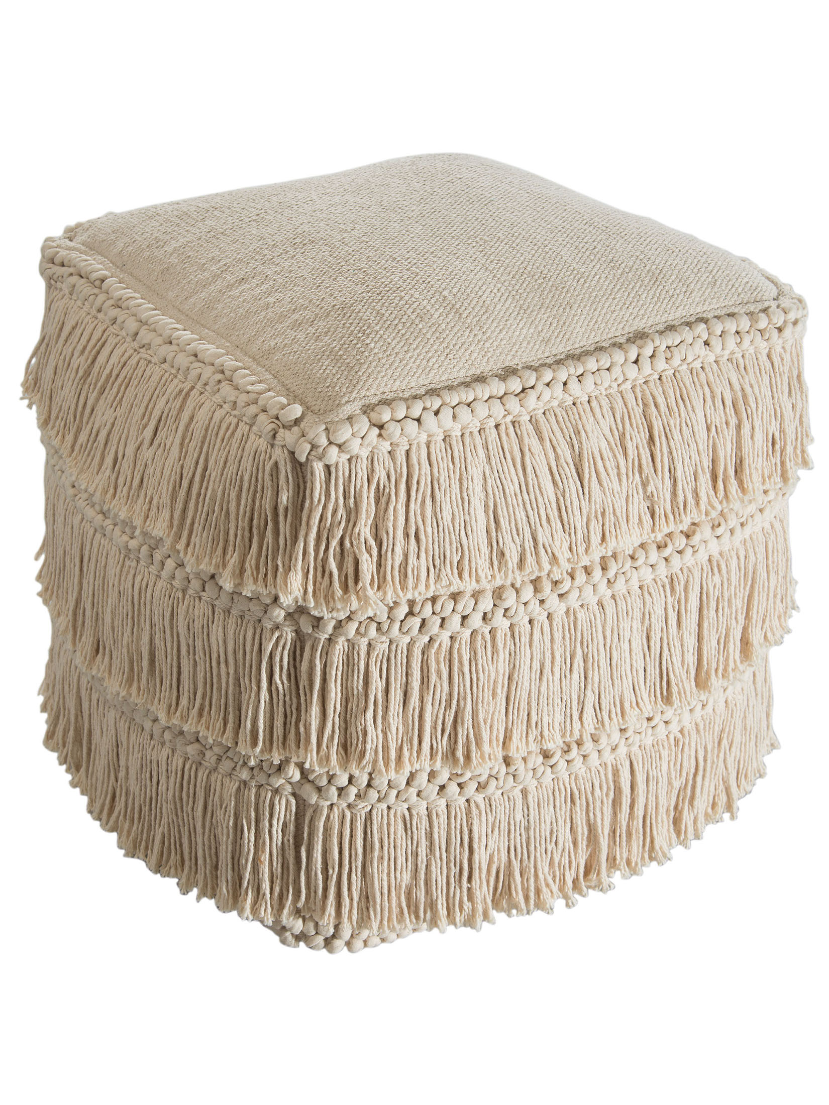 Calanda Pouf, Offwhite