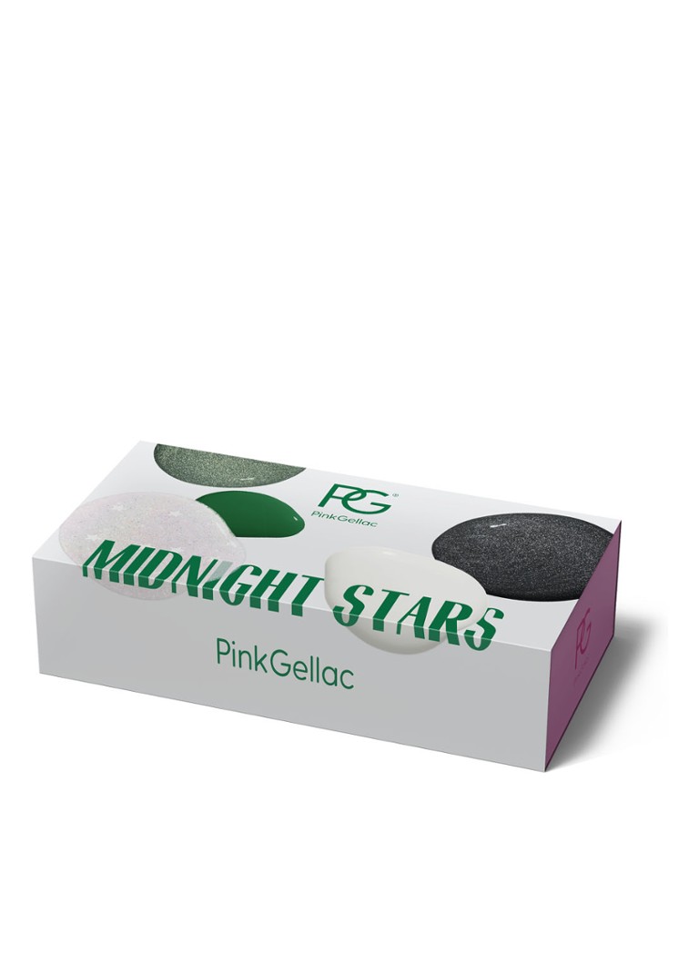 Set cadou Pink Gellac Midnight Stars Collection - Set de ojă gel