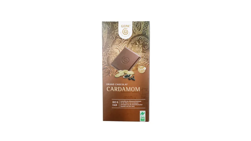 GEPA Cardamom Vollmilchschokolade 100 g