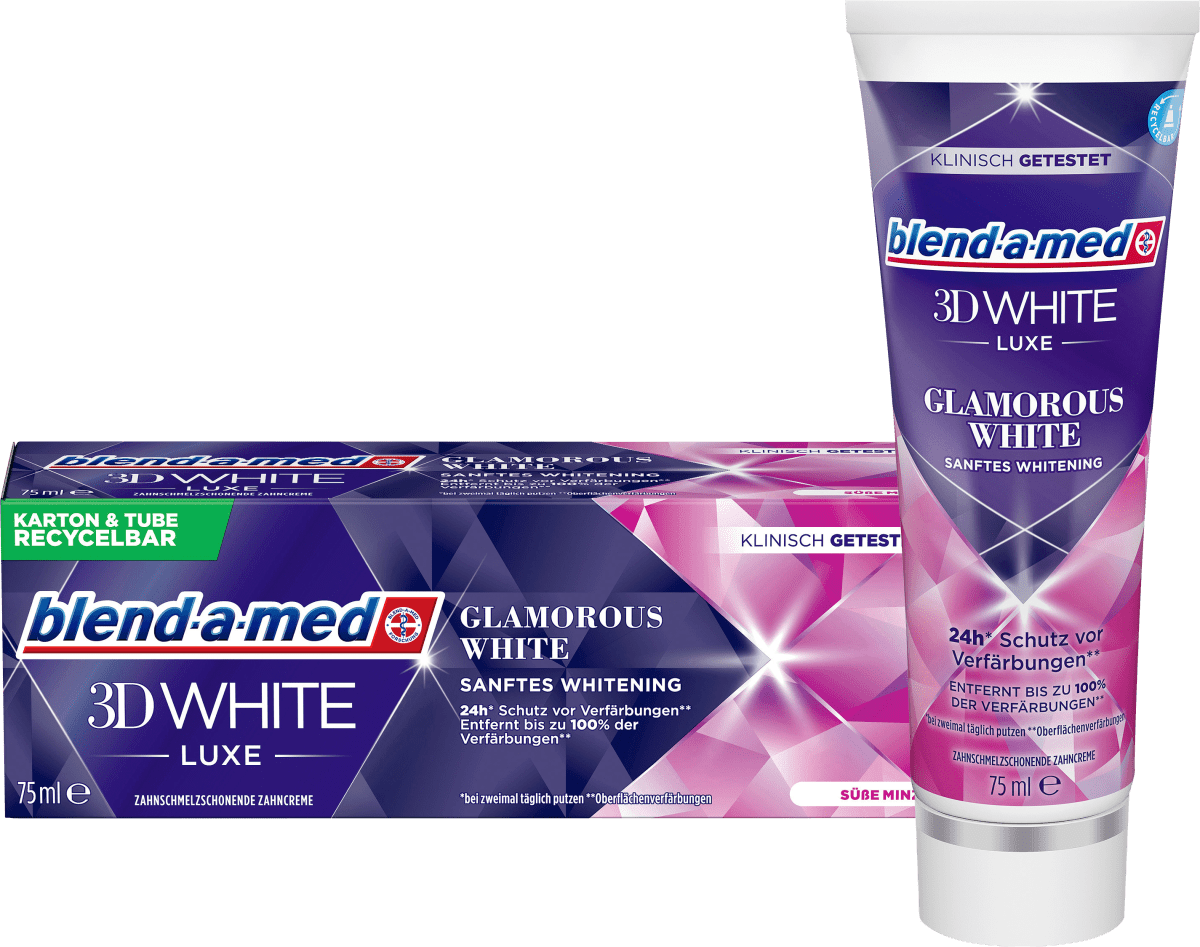Zahnpasta 3D White Luxe Glamorous White, 75 ml