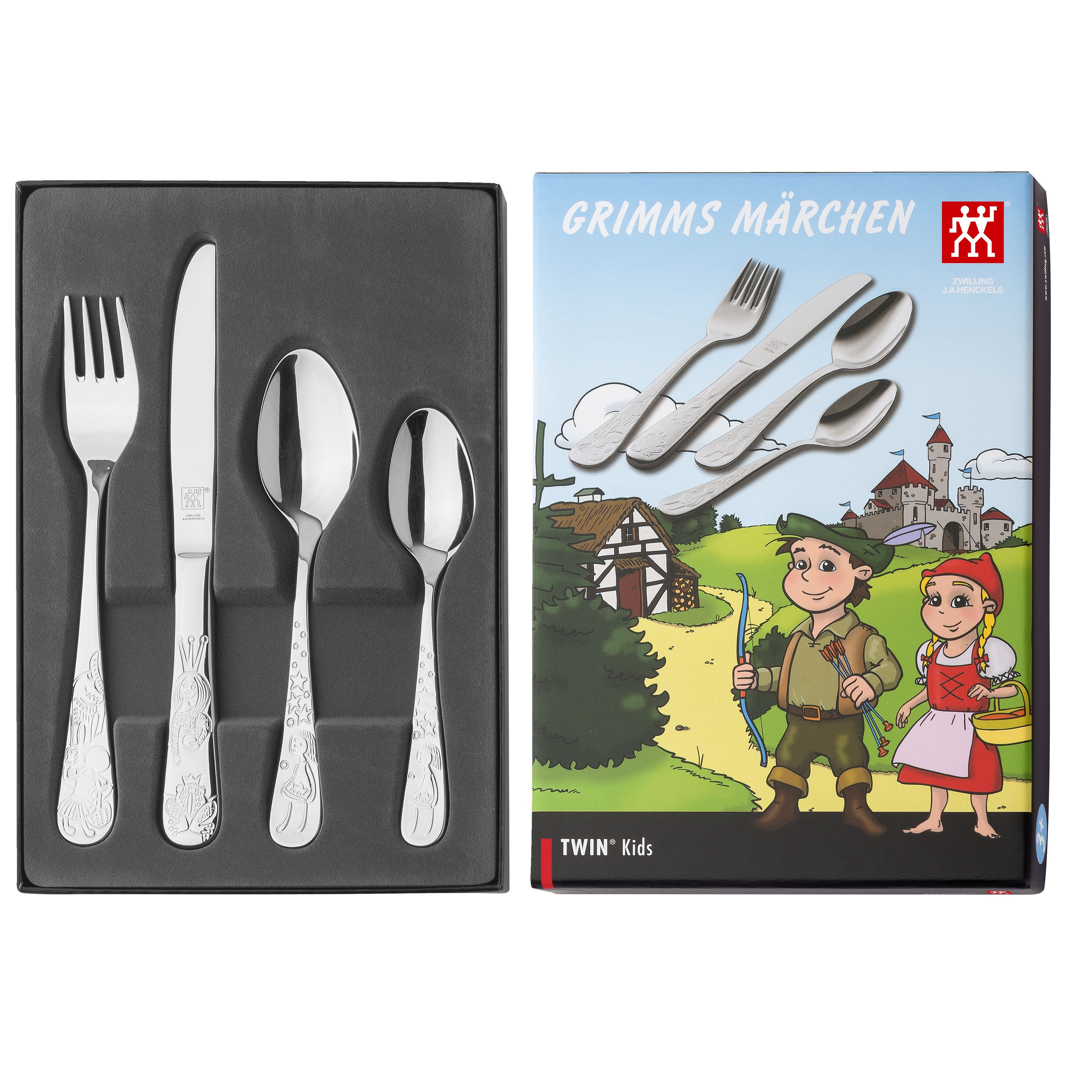Kinderbesteckset 4-tlg, poliert