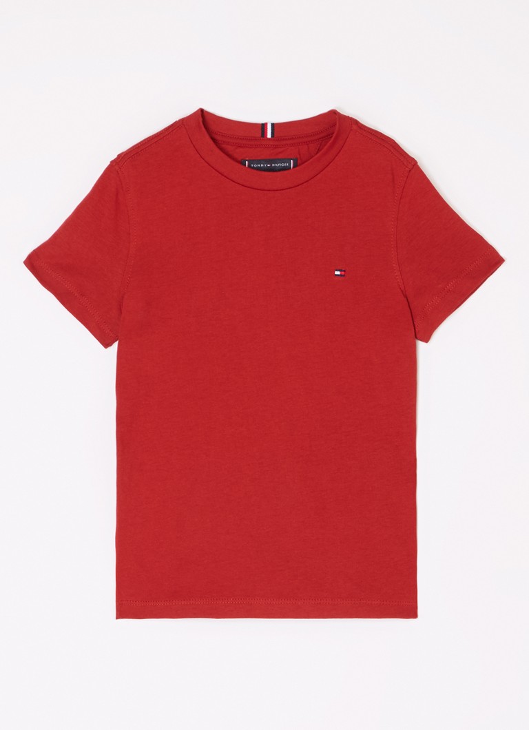 Tricou Tommy Hilfiger simplu cu logo brodat