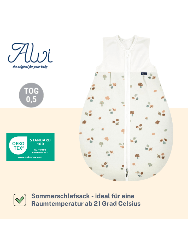 Alvi Mäxchen Sommer Schlafsack light Exclusiv in Forest Goods günstig kaufen