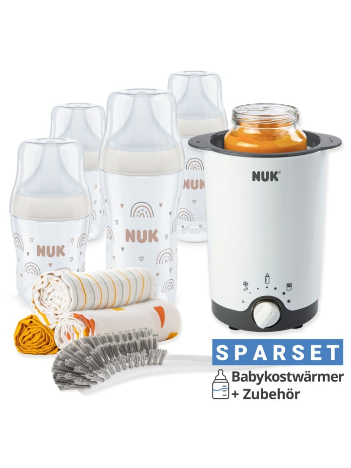 NUK Premium Starter-Set 9-tlg. - Babykostwärmer in weiss,motiv günstig kaufen onesize