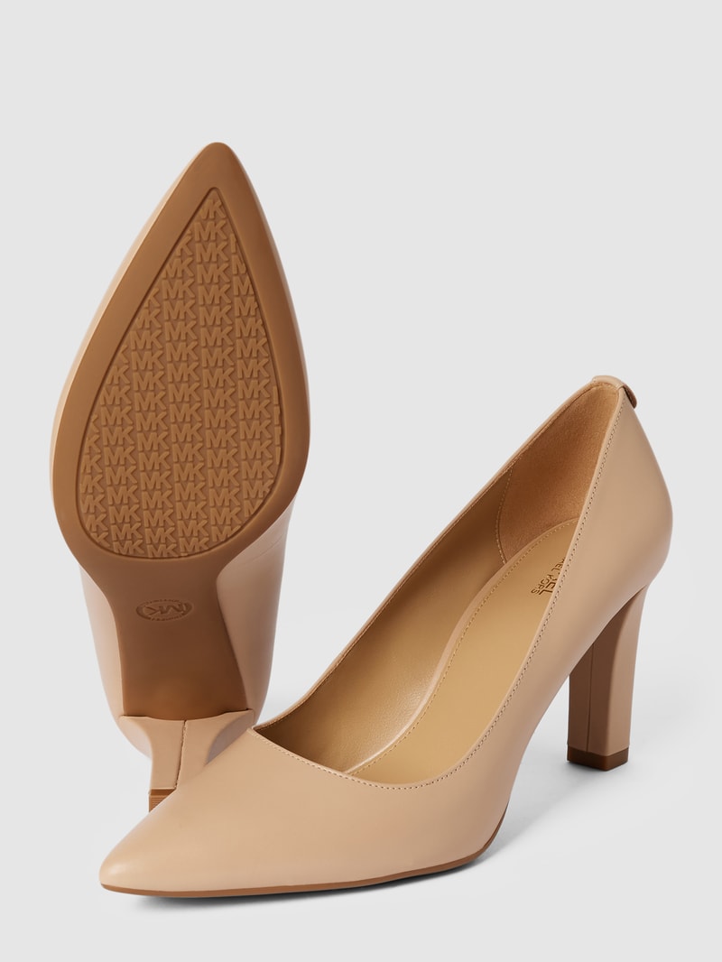 Pumps mit Blockabsatz Modell 'MILLY' in beige