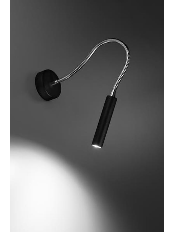Nice Lamps Wandleuchte ALUDRA Schwarz stahl (L)8cm (B)52cm (H)52cm günstig kaufen onesize