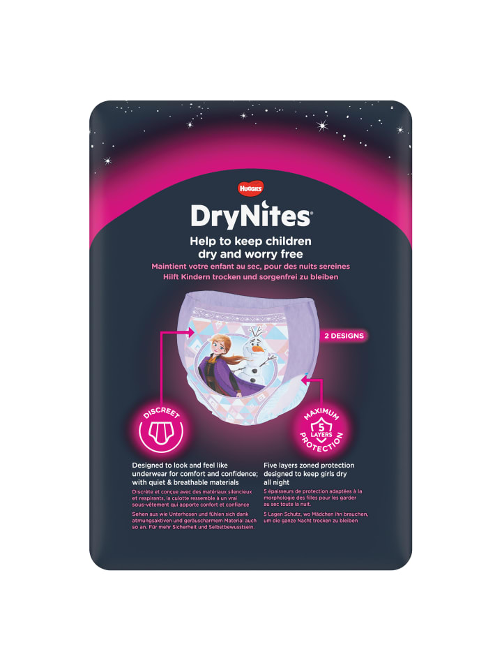 DryNites Windeln Windelhosen Mädchen 3-5 J. (16-23kg) Monatspack 64 Stk günstig kaufen onesize