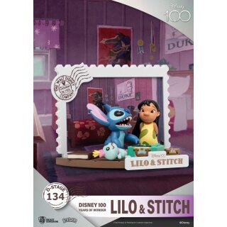 Disney 100 Years of Wonder D-Stage PVC Diorama - Lilo & Stitch
