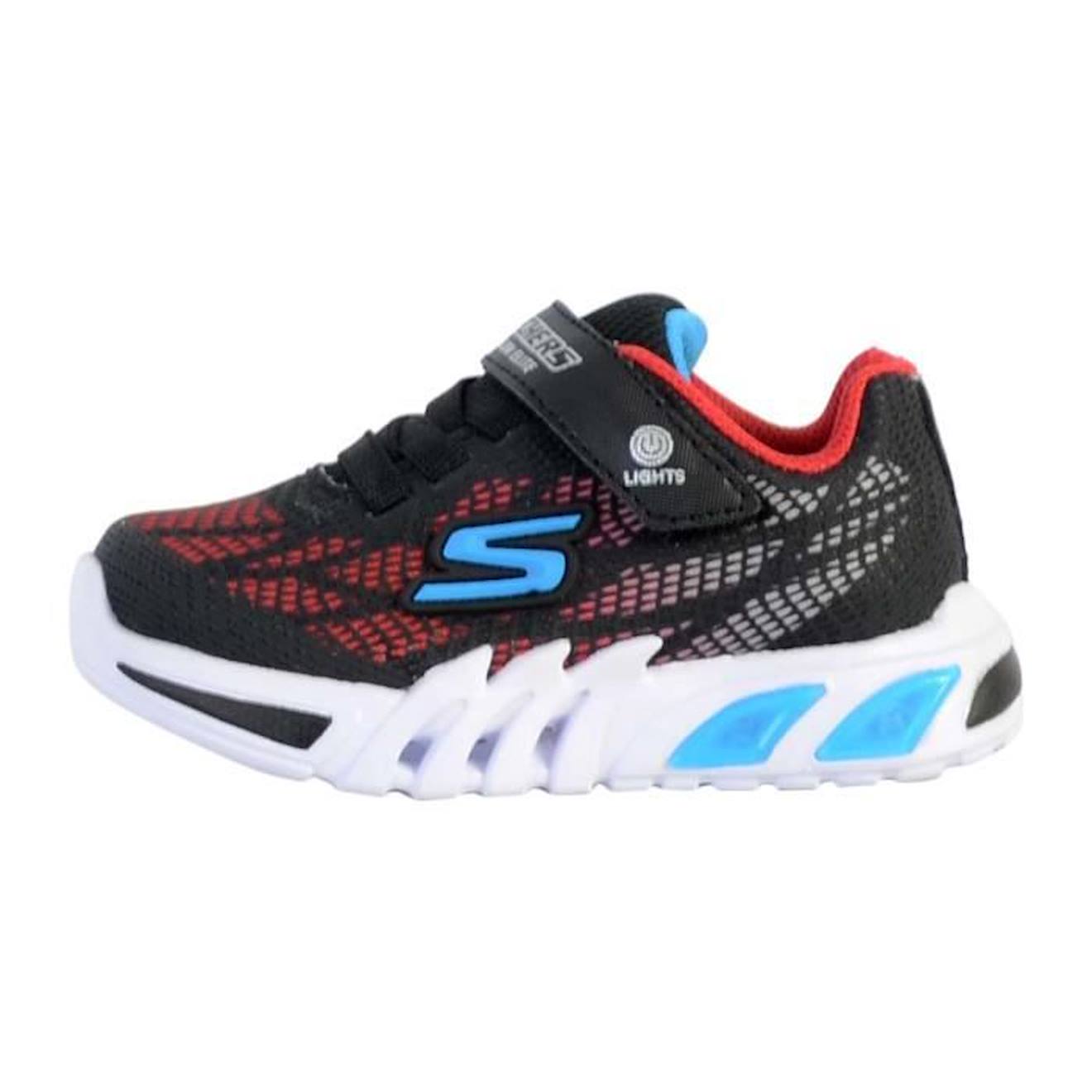 Basket à Scratch Enfant Skechers Vorlo noir