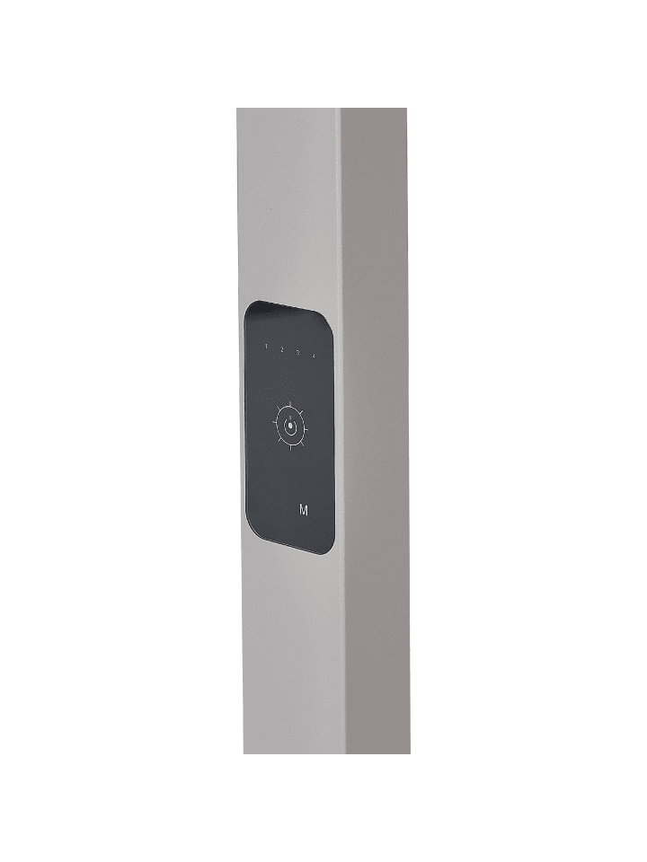 Beliani Stehleuchten ORION in Silber - (W) 61 x (H) 196 x (L) 30 cm günstig kaufen onesize